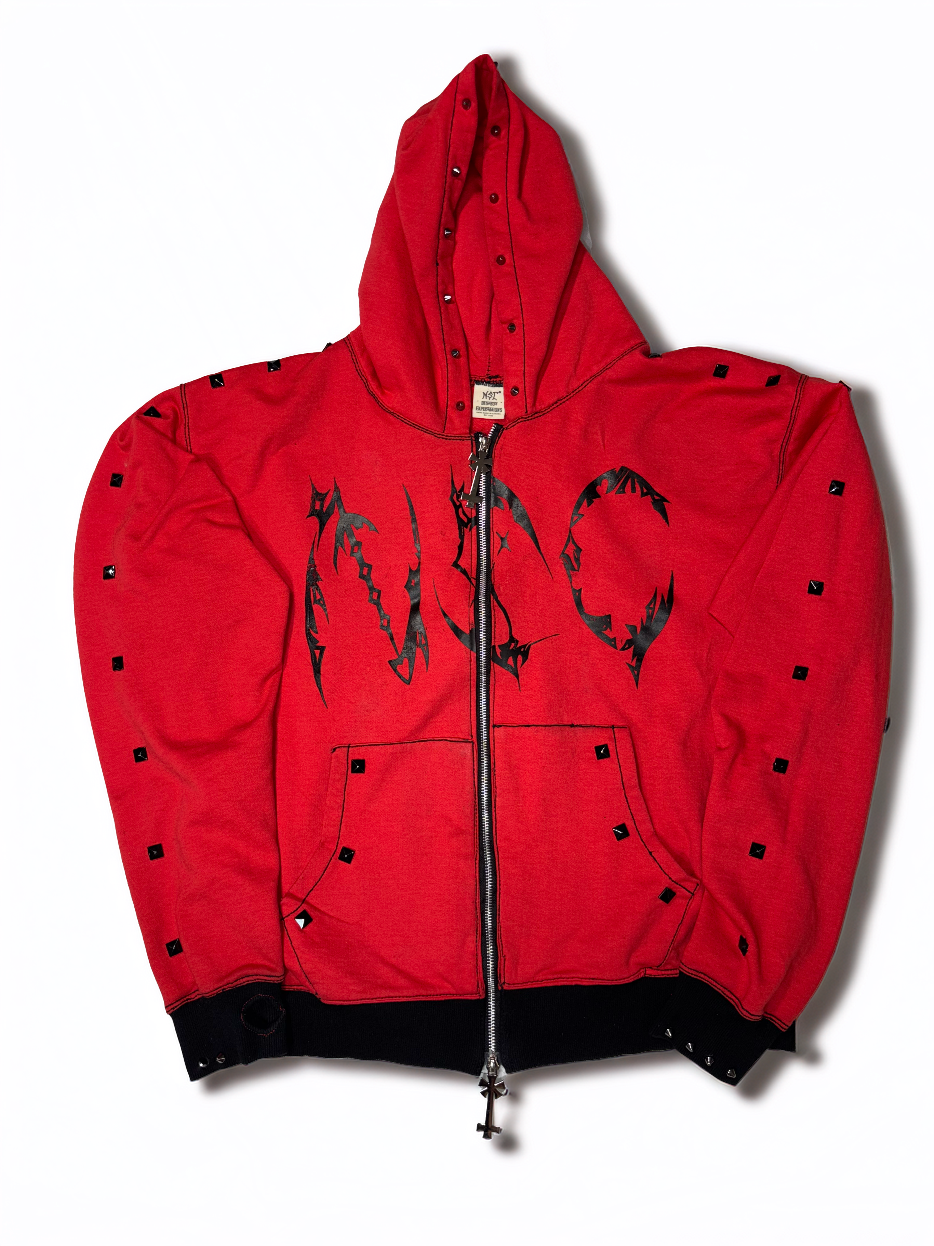 Red and Black “CYBER NSC” Bagg Hoodie